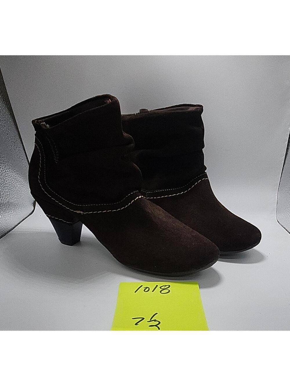 Pikolinos Women’s Brown Suede Ankle Boots Pull-On Round Toe US 7.5 EU 38